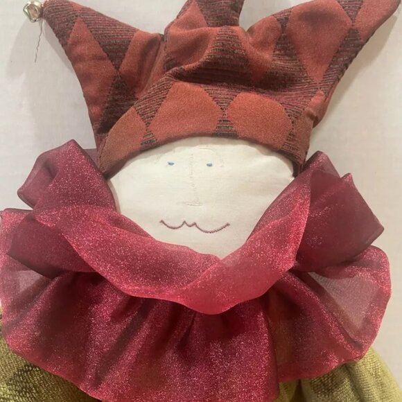 Vintage 2003 Woof & Poof Jester Clown Stuffed Doll - Picture 2 of 7